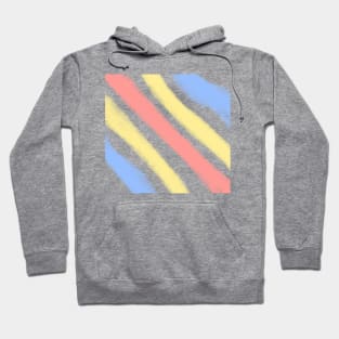 Colorful watercolor stripes art Hoodie